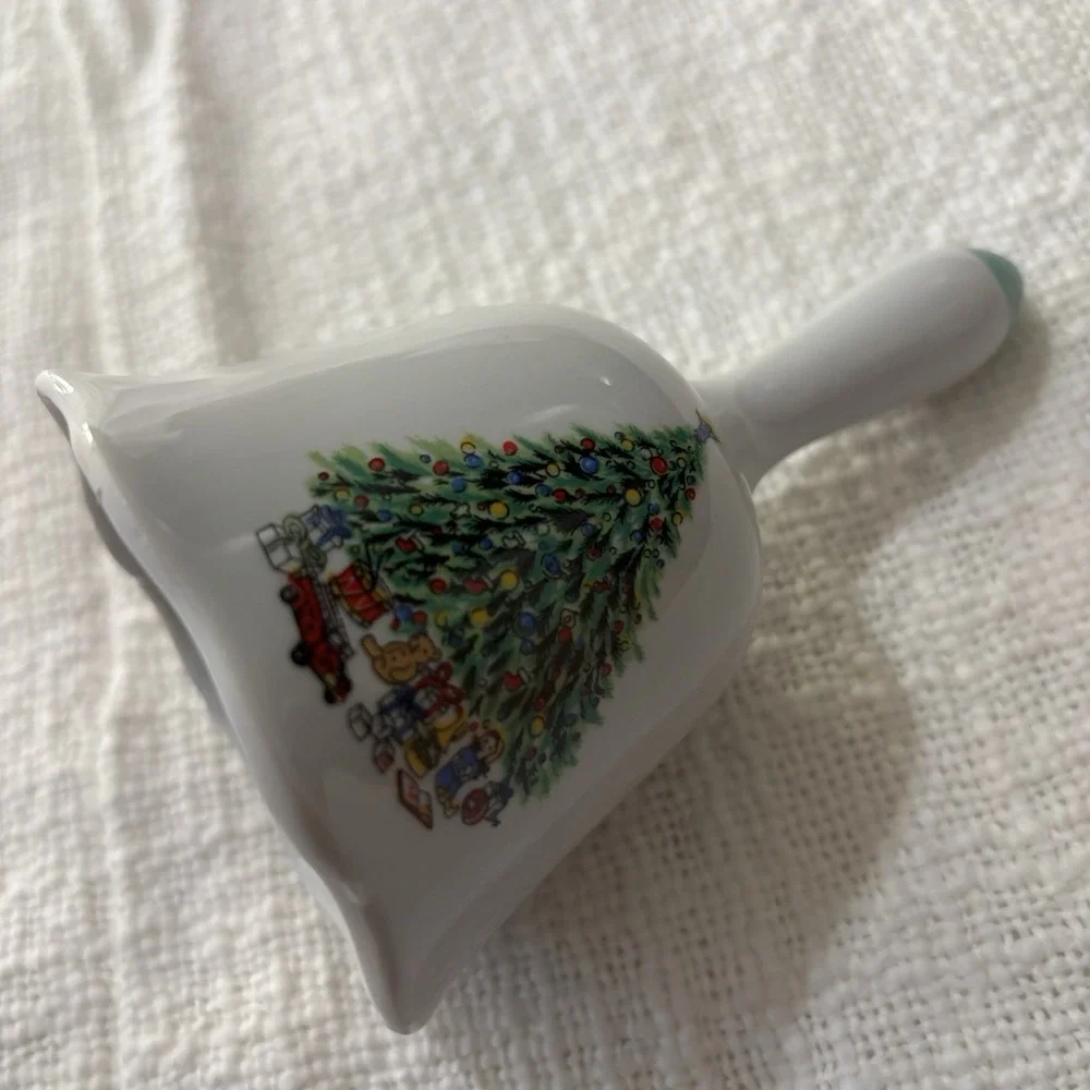 Vintage Spode Christmas Tree Bell With Handle England Holidays Nostalgic Gift‎